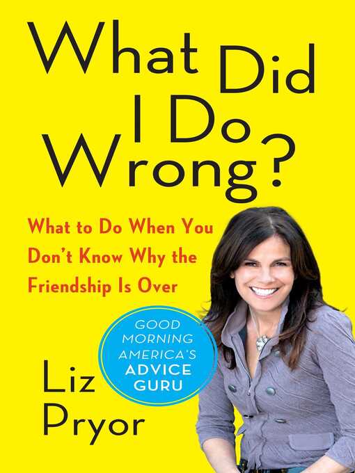 Title details for What Did I Do Wrong? by Liz Pryor - Available